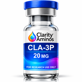 Clarity Aminos CLA-3P 20 mg vial. Research use only.