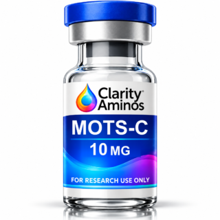 Clarity Aminos MOTS-C 10 mg vial. Research use only.