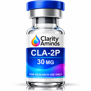 Clarity Aminos CLA-2P 30 mg vial. Research use only.