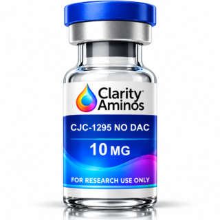 Clarity Aminos CJC-1295 No DAC 10 mg vial. Research use only.