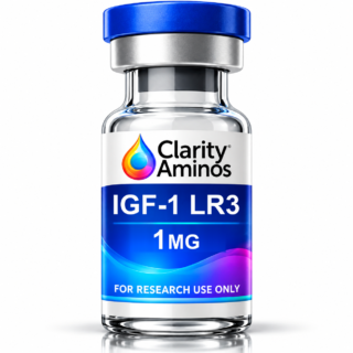 Clarity Aminos IGF-1 LR3 1 mg vial. Research use only.